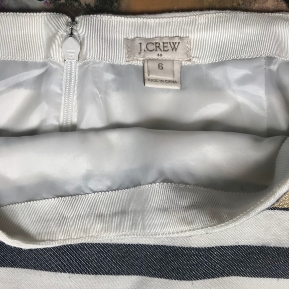 J. Crew gold stripe mini skirt - Picture 3 of 4
